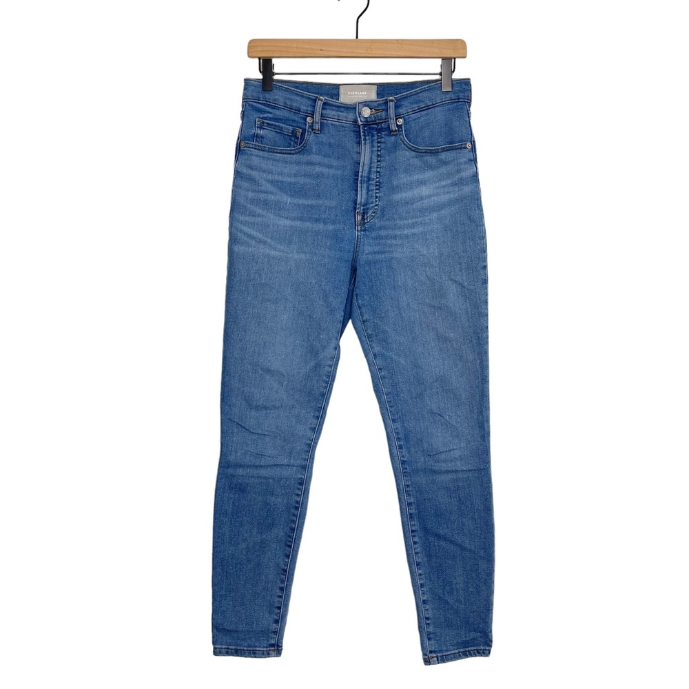 Everlane The High Rise Skinny Jean 28 Organic Cotton Stretch Denim Blue Jeans
